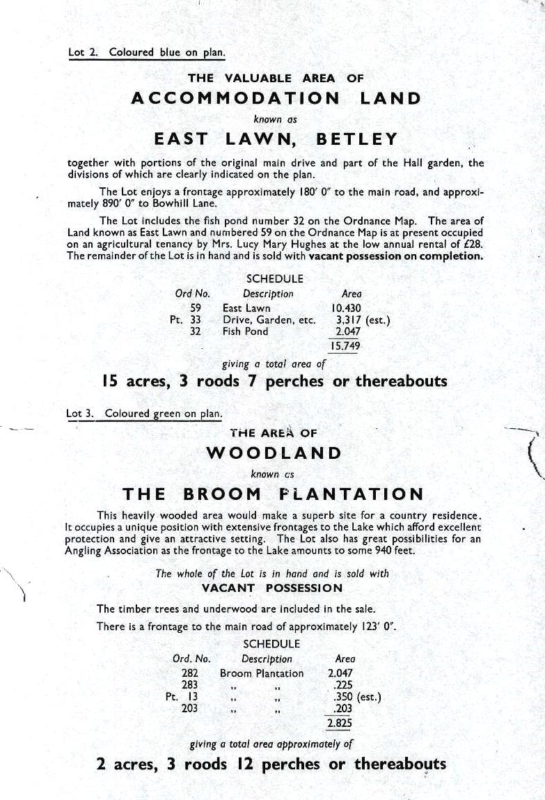 Betley Hall Auction Catalogue p 6