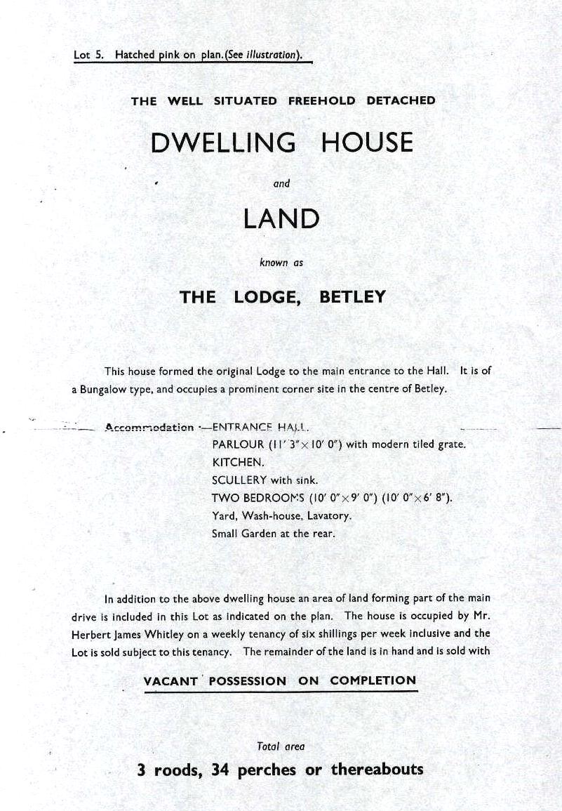 Betley Hall Auction Catalogue p 8